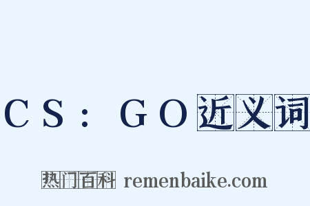 CS:GO近义词是什么意思的图片